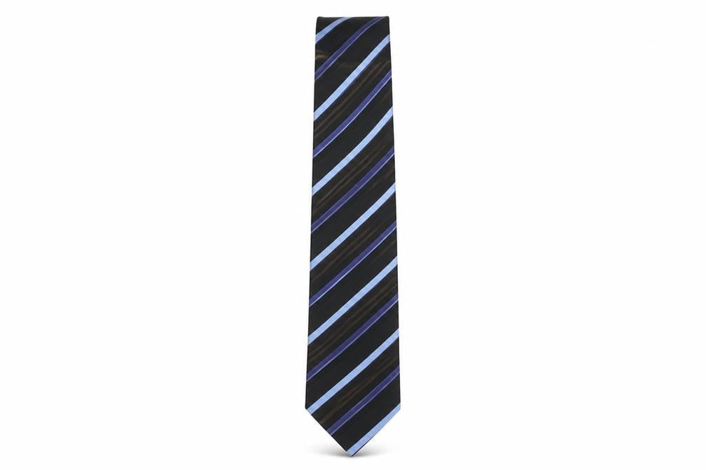 Mens Autograph Multicoloured Striped  Pointed Tie