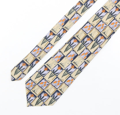 Renaissance Mens Multicoloured Plaids & Checks Polyester Pointed Tie One Size