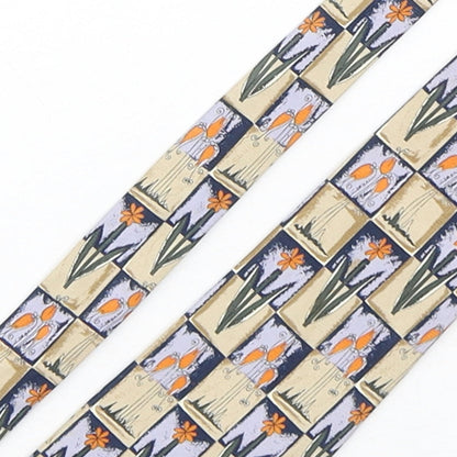 Renaissance Mens Multicoloured Plaids & Checks Polyester Pointed Tie One Size