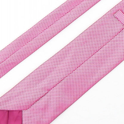 Marks and Spencer Mens Pink Grenadine Polyester Pointed Tie One Size