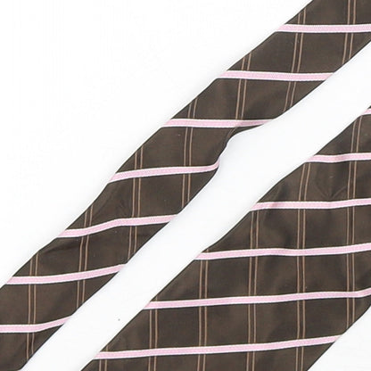 NEXT Mens Multicoloured Plaids & Checks Silk Pointed Tie One Size