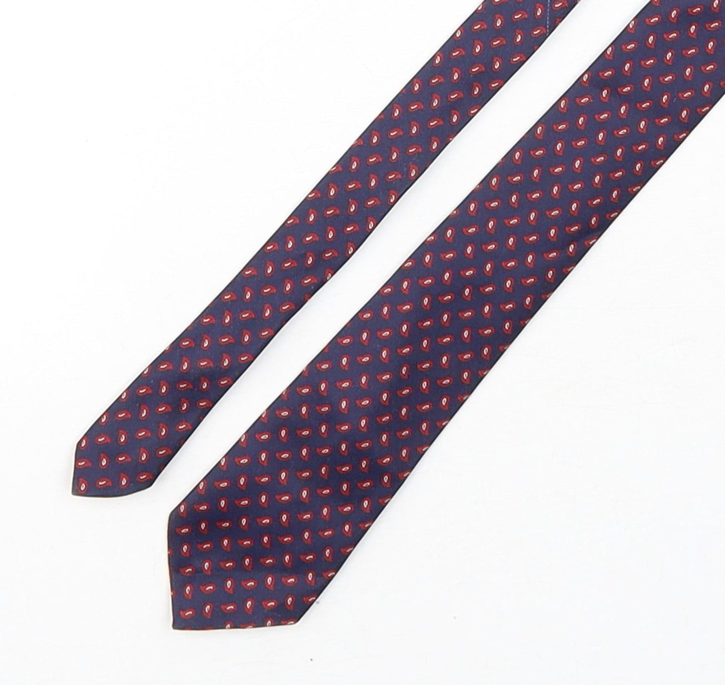 Preworn Mens Multicoloured Paisley Silk Pointed Tie One Size