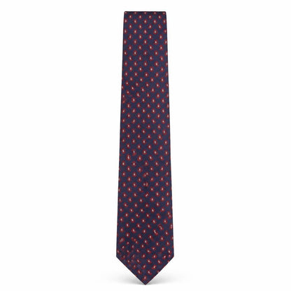 Front view of Preworn men’s multicoloured paisley silk pointed tie one size