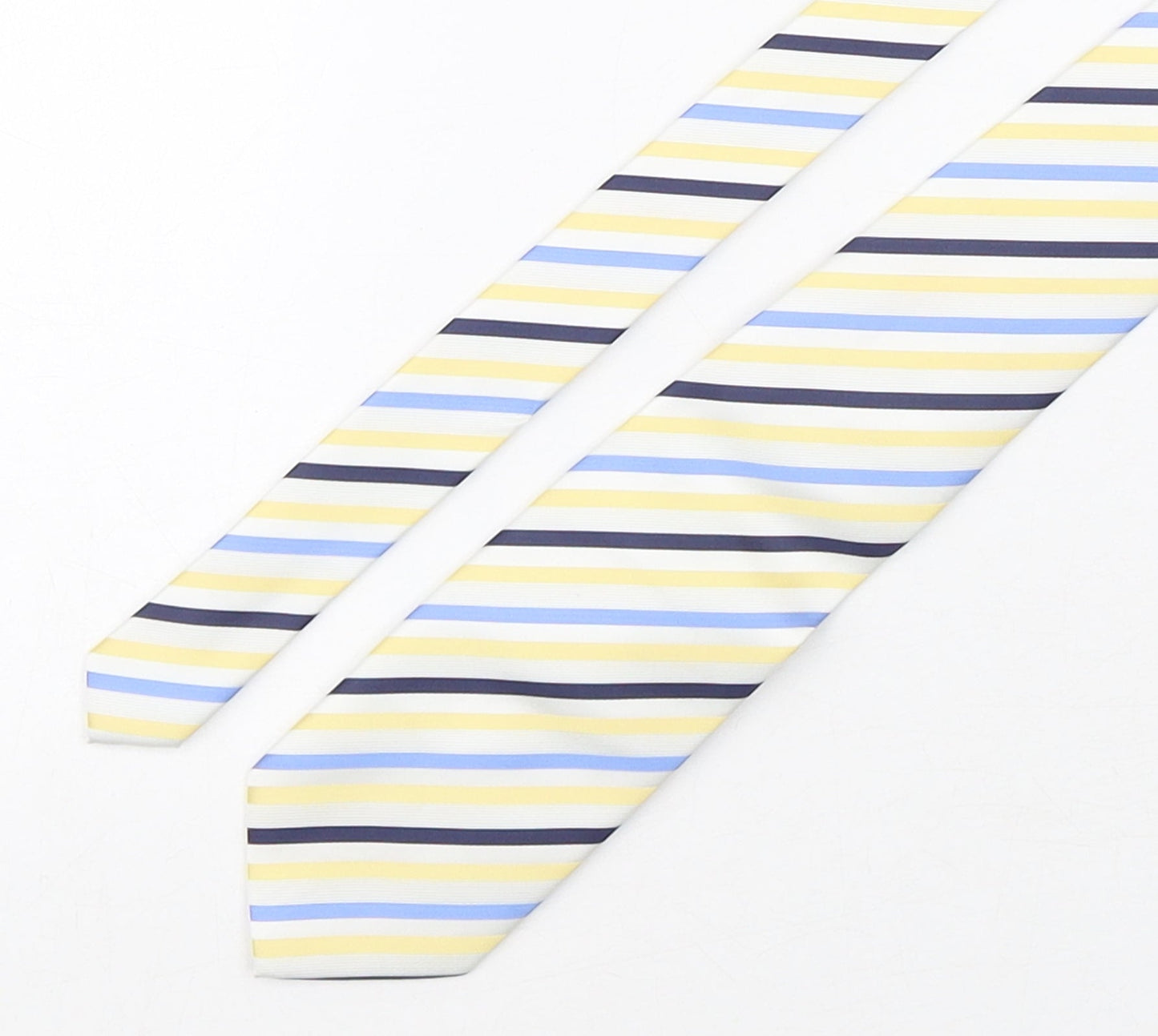 NEXT Mens Multicoloured Striped Polyester Pointed Tie One Size