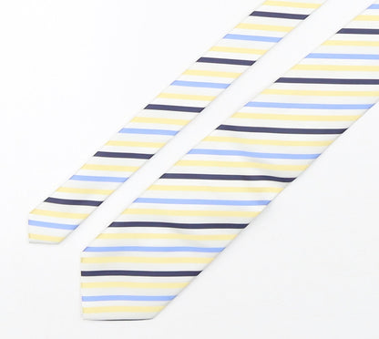 NEXT Mens Multicoloured Striped Polyester Pointed Tie One Size