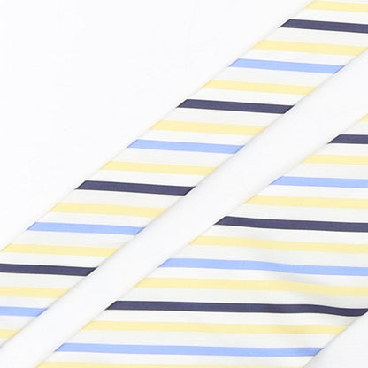 NEXT Mens Multicoloured Striped Polyester Pointed Tie One Size