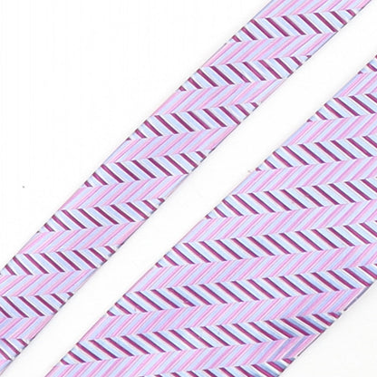 Mens Greenwoods Multicoloured Geometric  Pointed Tie