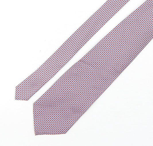 Soprano Mens Multicoloured Plaids & Checks Silk Pointed Tie One Size