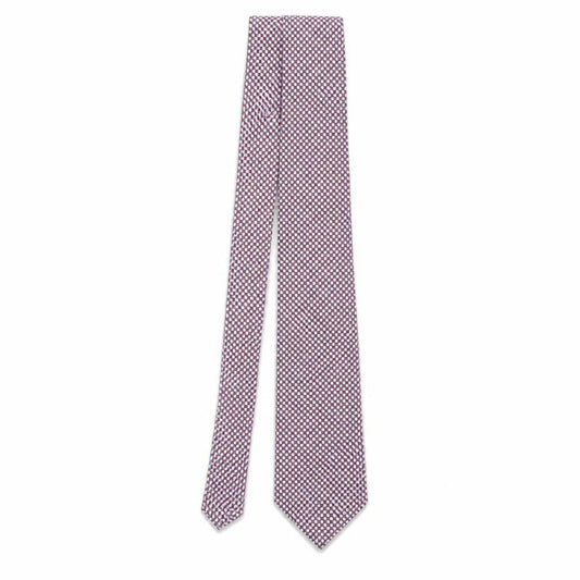 Front view of Soprano men’s multicoloured plaids & checks silk pointed tie one size