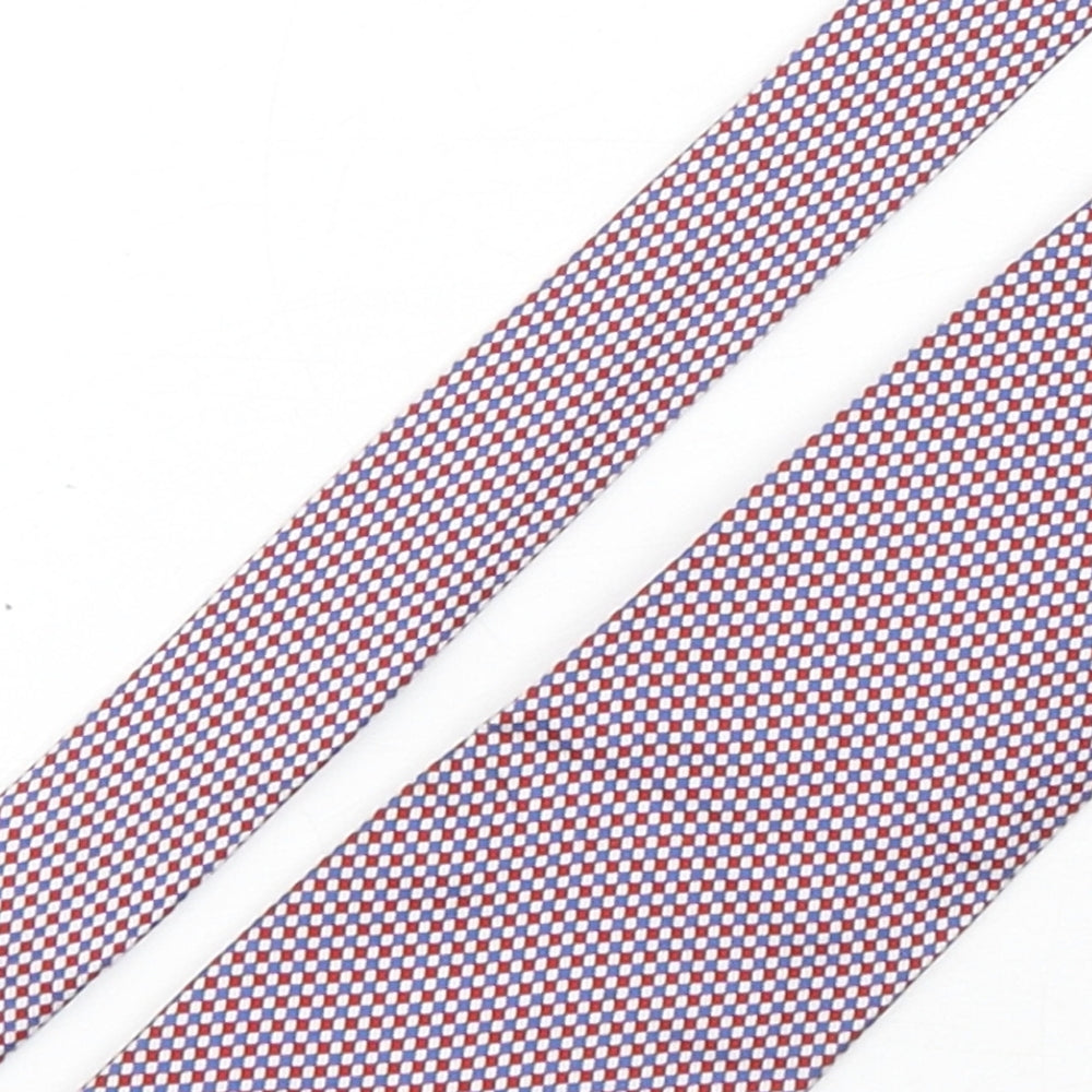 Soprano Mens Multicoloured Plaids & Checks Silk Pointed Tie One Size