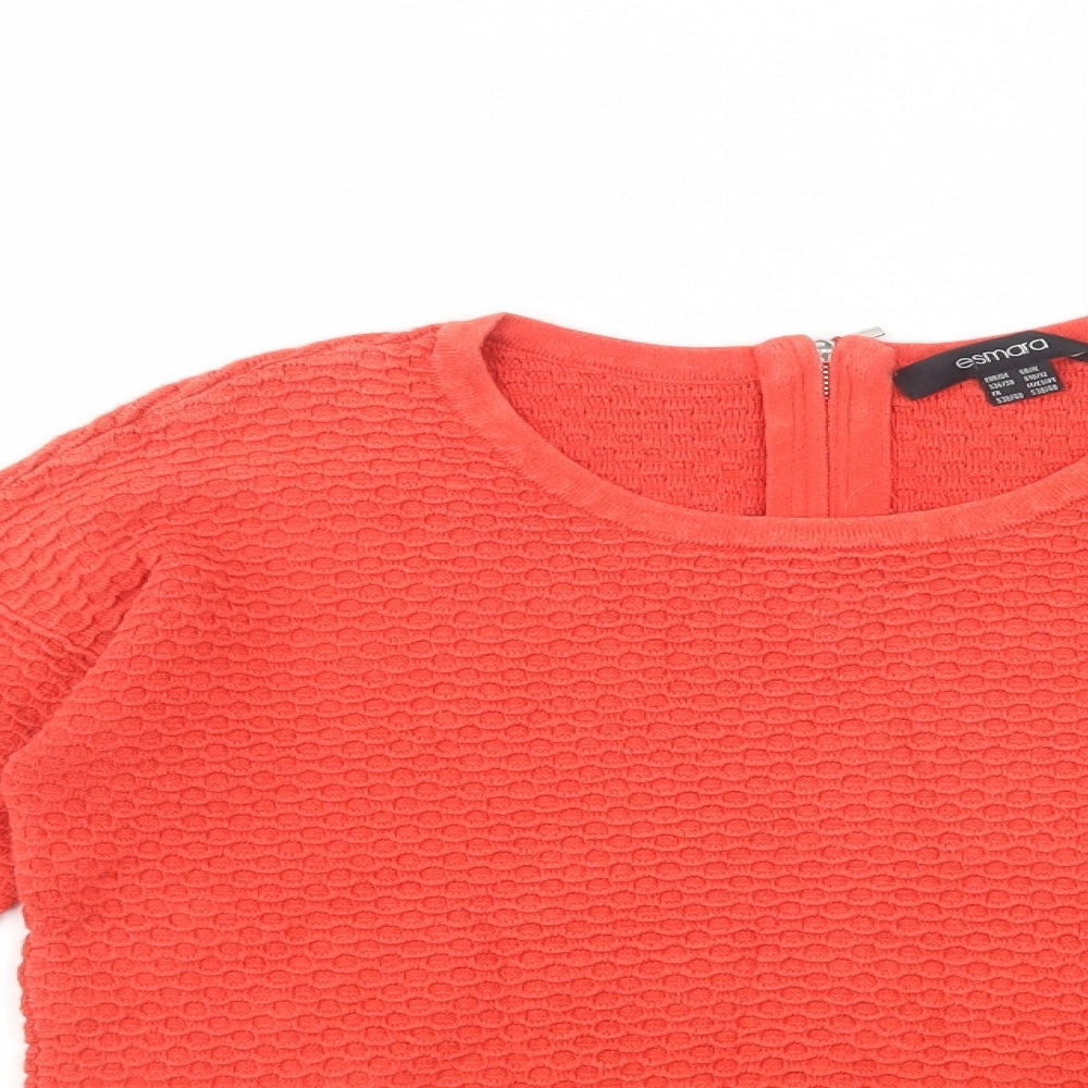 Womens UK Size 10 ESMARA Red Pullover Jumper