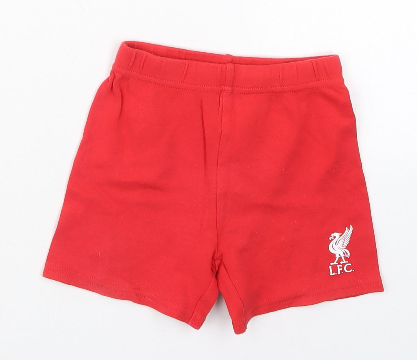 LFC Boys Red  Cotton Sweatpants Trousers Size 12-18 Months   - LFC Sweat Shorts