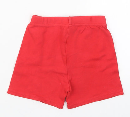 LFC Boys Red  Cotton Sweatpants Trousers Size 12-18 Months   - LFC Sweat Shorts