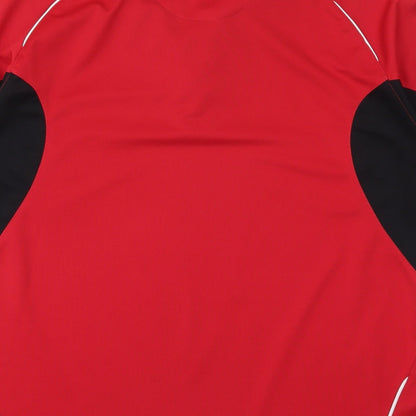 Cypress Point Mens Red  Polyester  Polo Size XL Collared Pullover