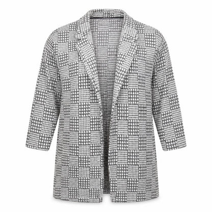 Marks & Spencer Womens Grey Geometric  Jacket Coatigan Size 16