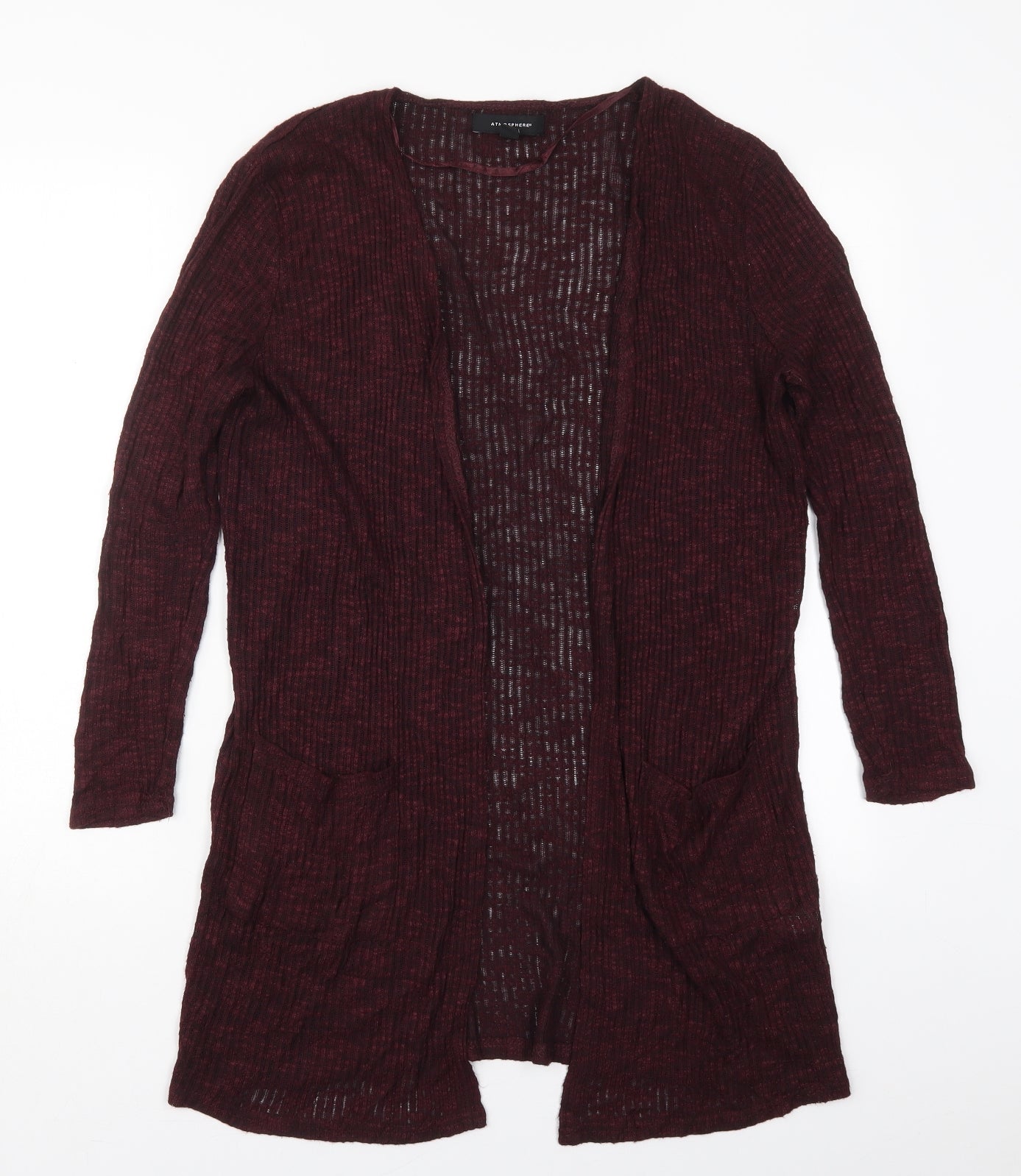 Atmosphere Womens Purple V-Neck  Viscose Cardigan Jumper Size 10