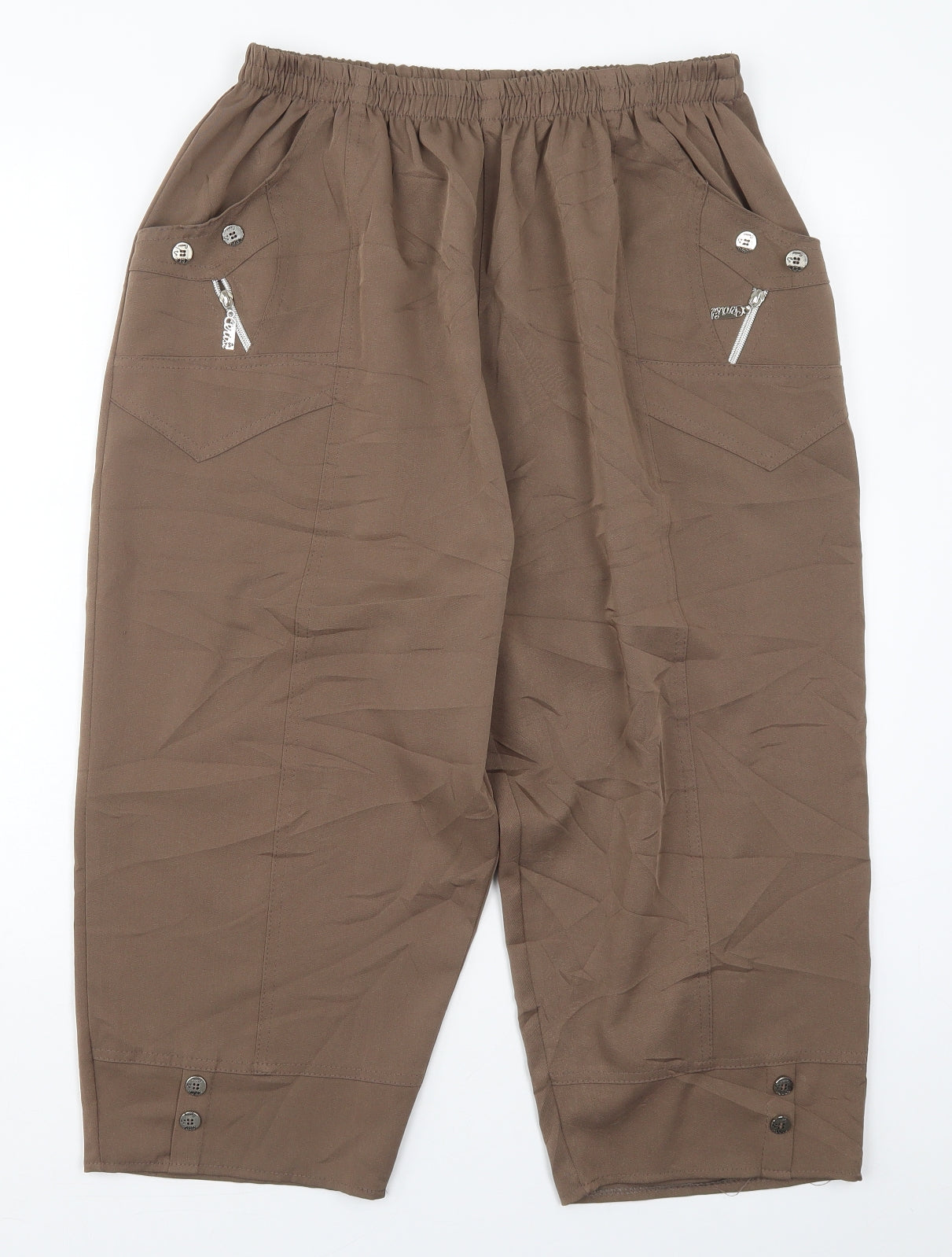 Womens UK Size 30 in Preworn Regular Fit  Brown Trousers