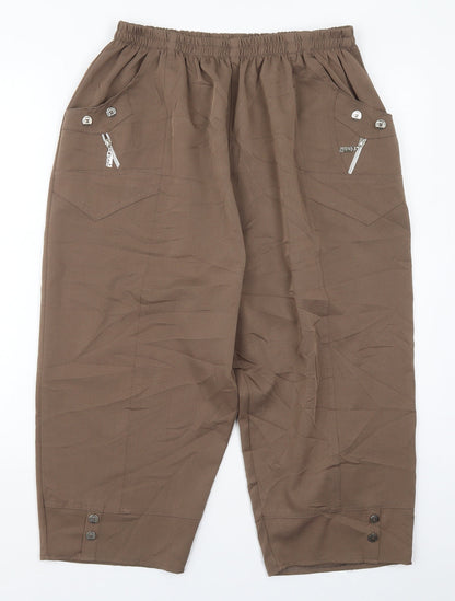 Womens UK Size 30 in Preworn Regular Fit  Brown Trousers