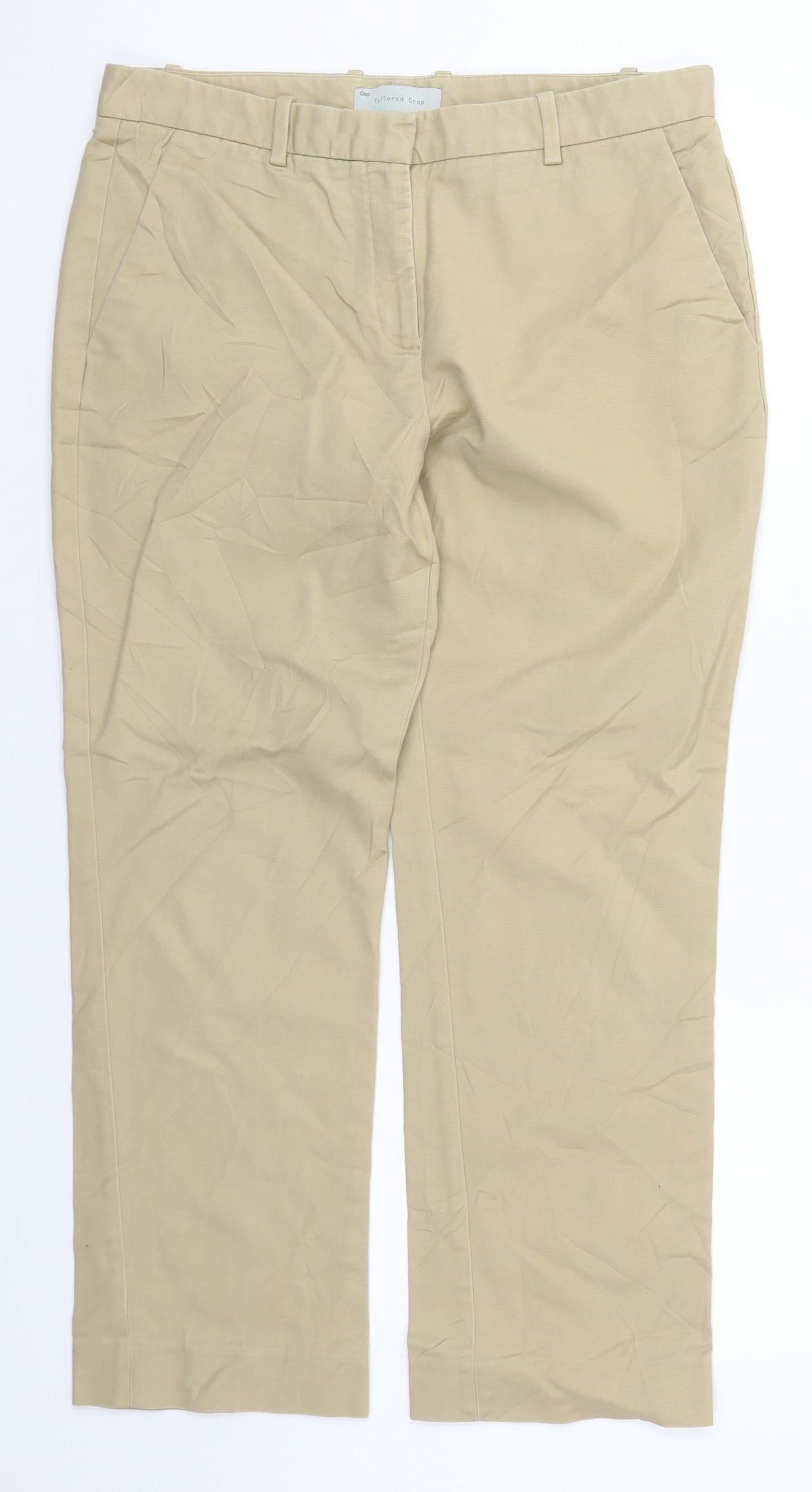Womens UK Size 8 Gap Regular Fit  Beige Trousers