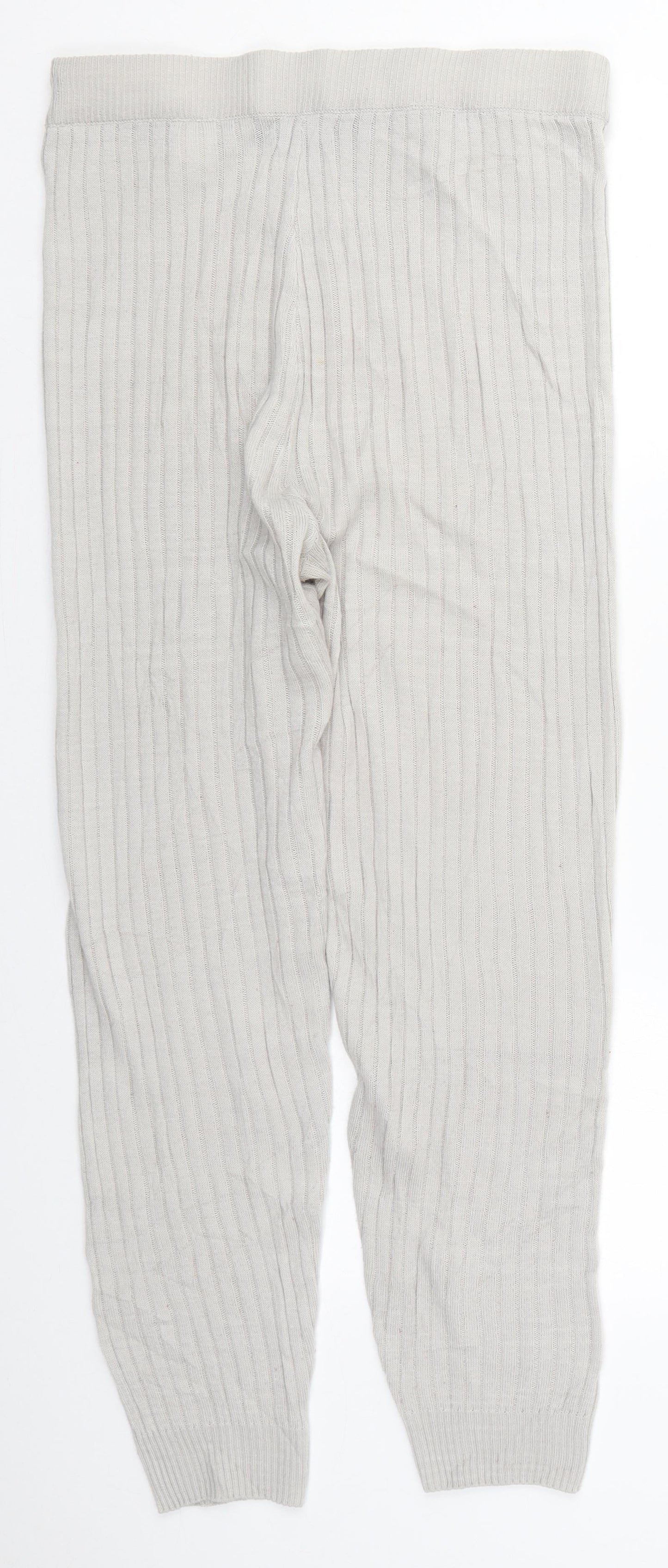 Womens UK Size S Boohoo Regular Fit Sweatpants Grey Trousers