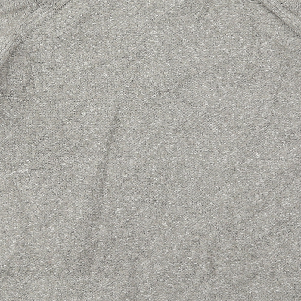 H&M Mens Grey High Neck  Acrylic Pullover Jumper Size S