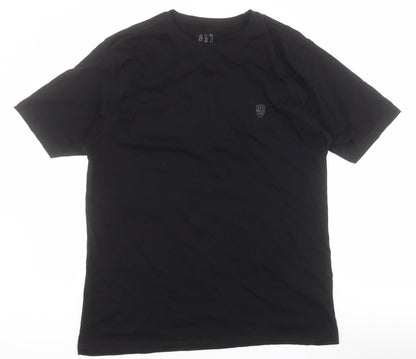 883 Police Mens Black  Cotton  T-Shirt  Crew Neck