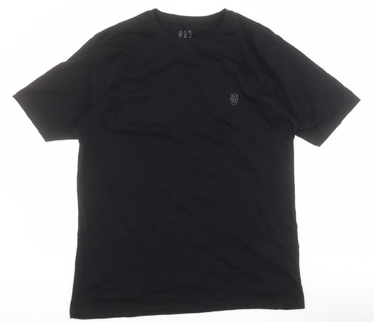 883 Police Mens Black  Cotton  T-Shirt  Crew Neck
