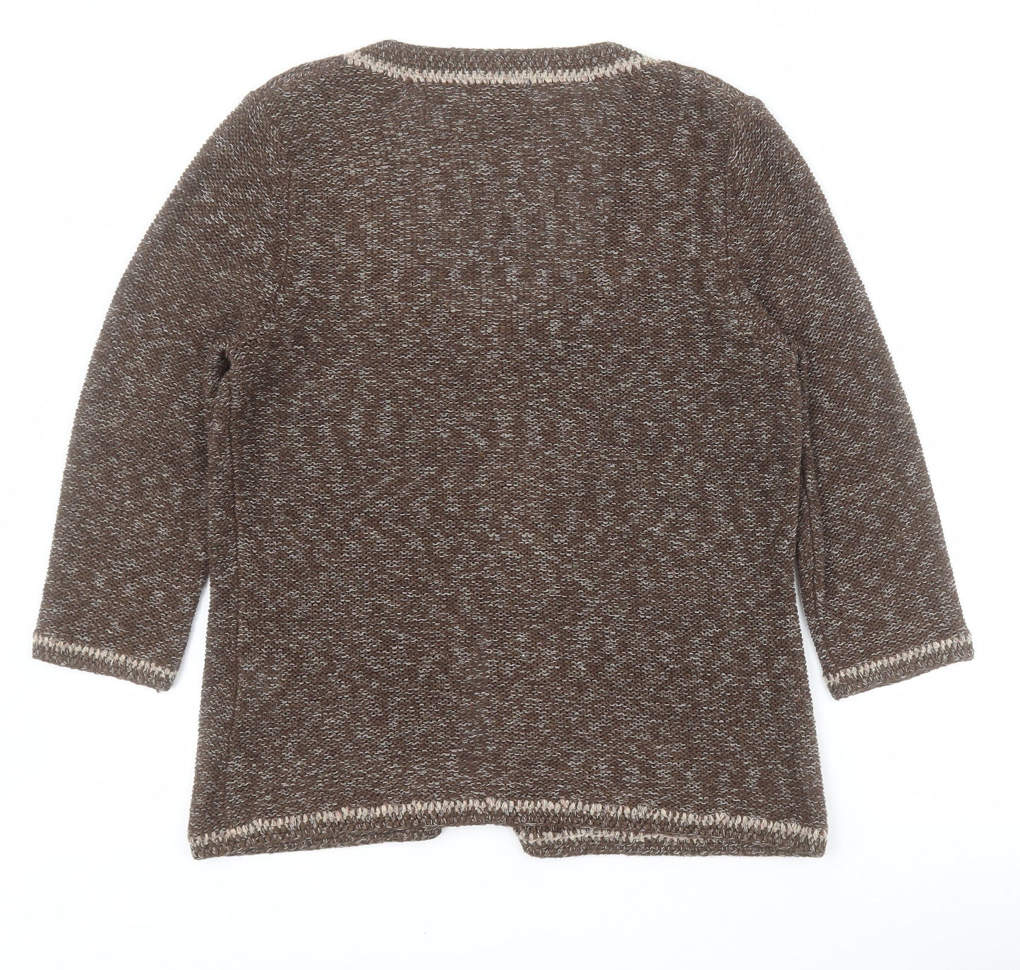 Womens UK Size M Marks and Spencer Brown Cardigan Jumper