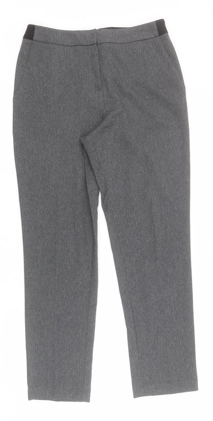 Matalan Womens Grey  Polyester Capri Trousers Size 10 L28 in Regular