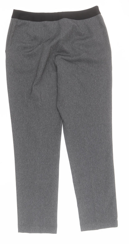 Matalan Womens Grey  Polyester Capri Trousers Size 10 L28 in Regular