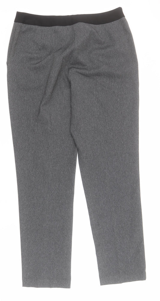 Matalan Womens Grey  Polyester Capri Trousers Size 10 L28 in Regular