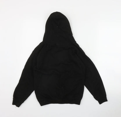JustHoods Girls Black  Cotton Pullover Hoodie Size 9-10 Years  Pullover - 'Legends'