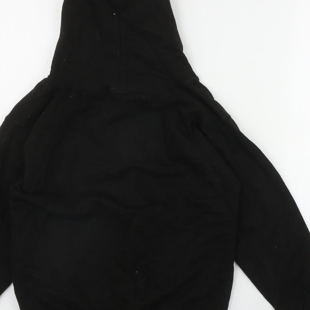 JustHoods Girls Black  Cotton Pullover Hoodie Size 9-10 Years  Pullover - 'Legends'