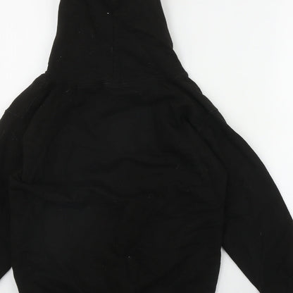 JustHoods Girls Black  Cotton Pullover Hoodie Size 9-10 Years  Pullover - 'Legends'