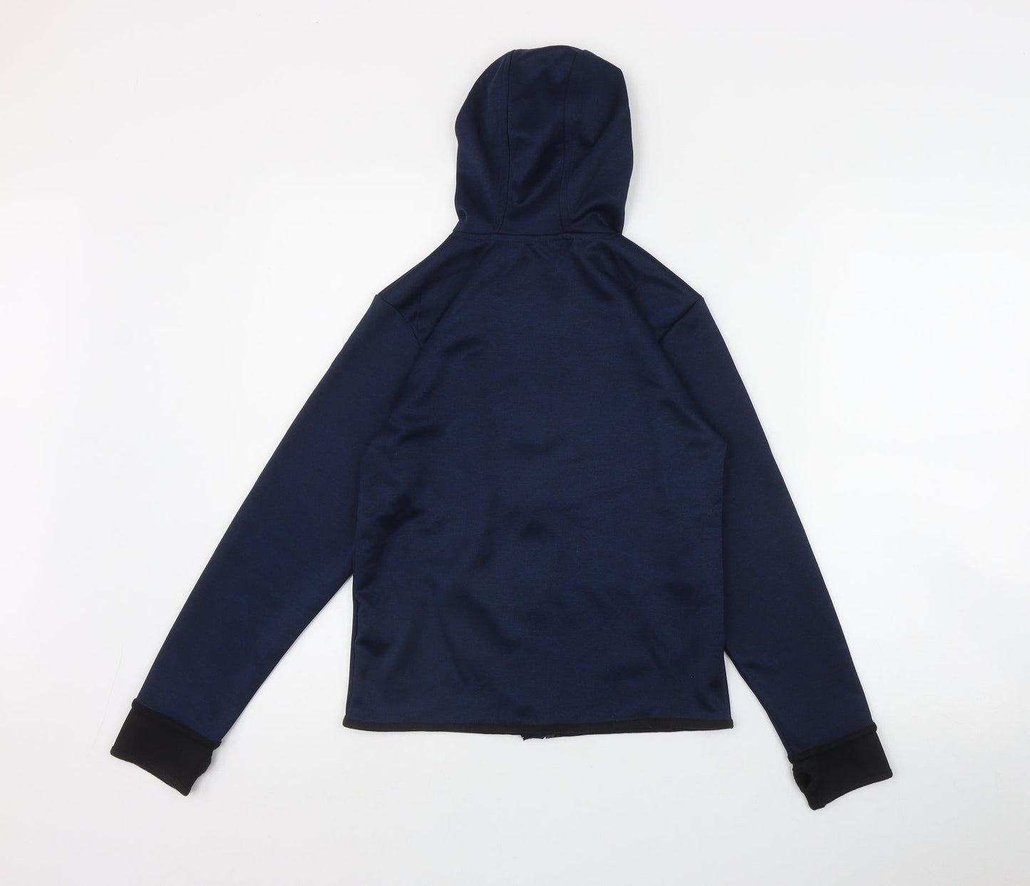 Urban Outlaws Boys Blue  Polyester Full Zip Hoodie Size 9-10 Years  Zip