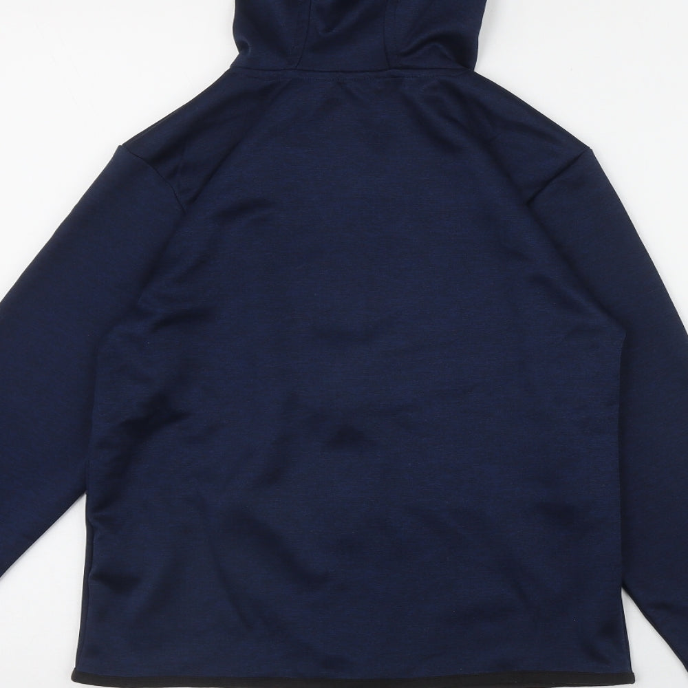 Urban Outlaws Boys Blue  Polyester Full Zip Hoodie Size 9-10 Years  Zip
