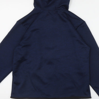 Urban Outlaws Boys Blue  Polyester Full Zip Hoodie Size 9-10 Years  Zip