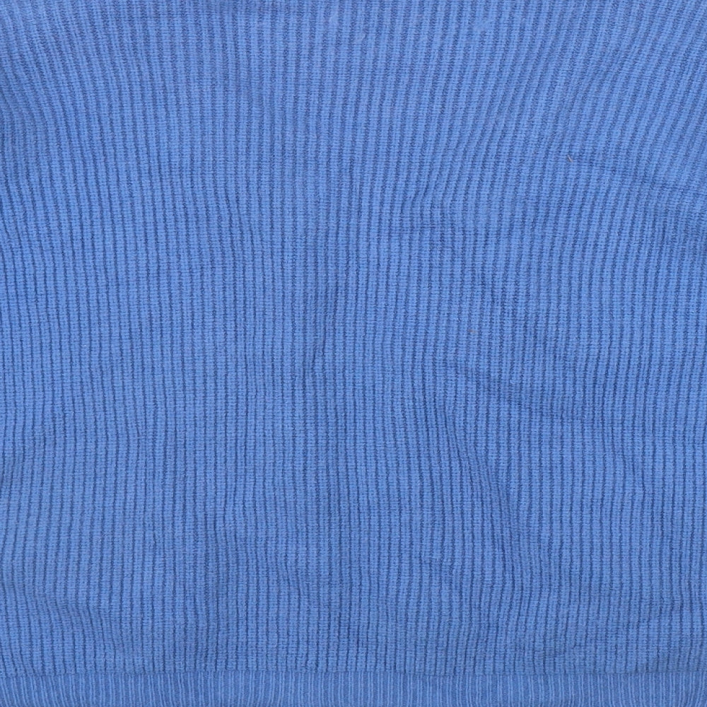 So Sweet Womens Blue V-Neck  Viscose Cardigan Jumper Size M