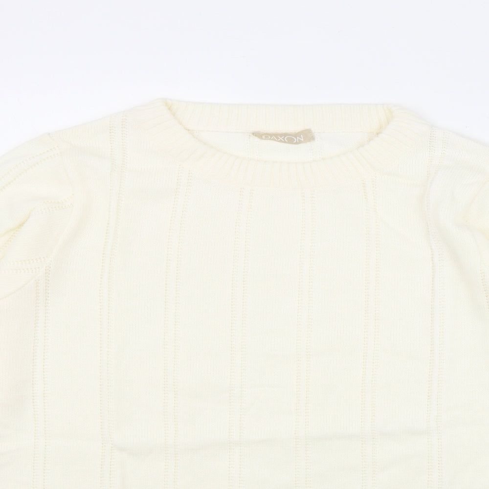 Womens UK Size 14 Daxon Ivory Pullover Jumper