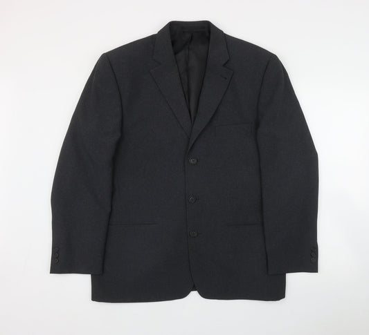 George Mens Grey  Polyester Jacket Suit Jacket Size 40