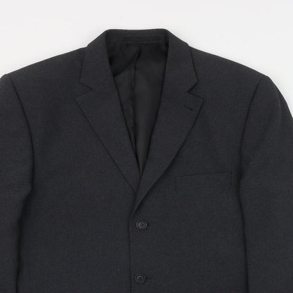 George Mens Grey  Polyester Jacket Suit Jacket Size 40