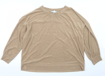 H&M Womens Brown  Polyester Pullover Sweatshirt Size L