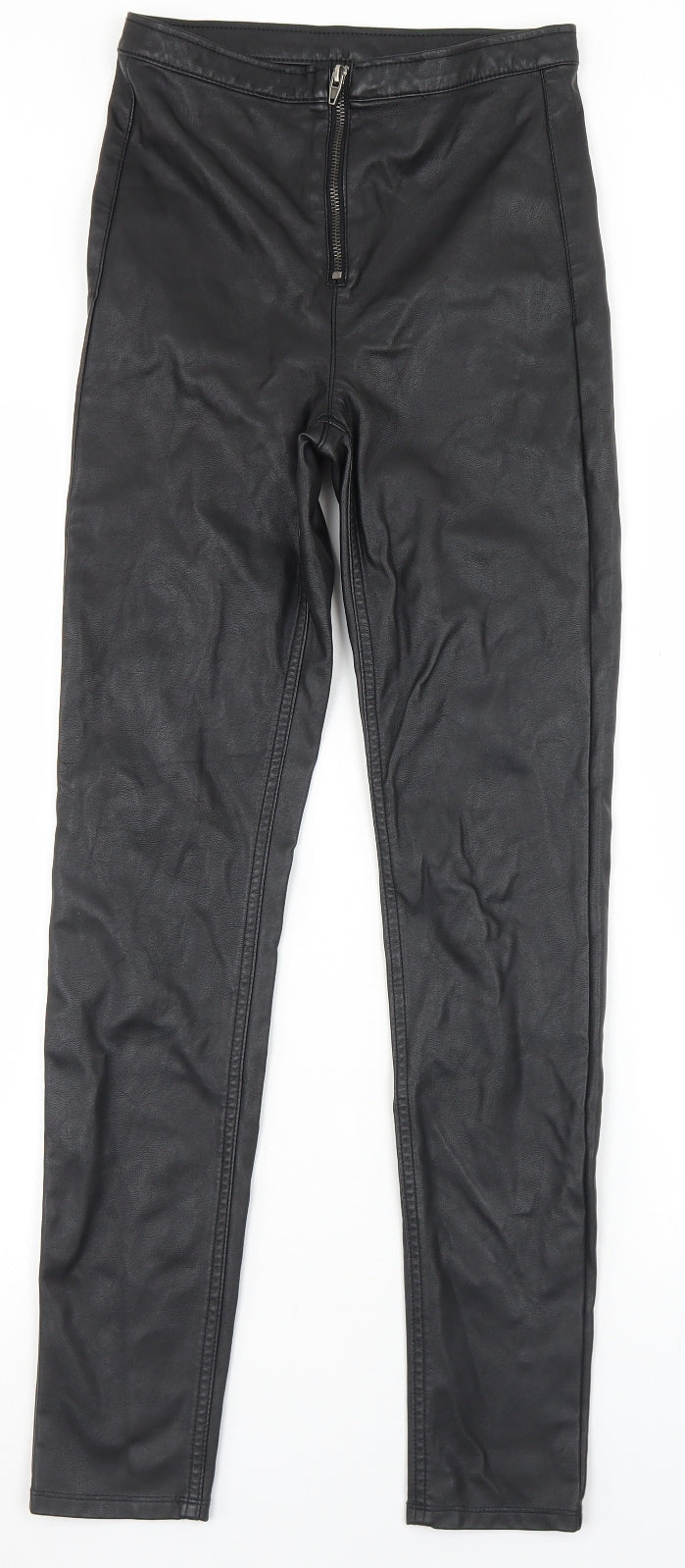 Womens UK Size 8 Divided Regular Fit  Black Trousers