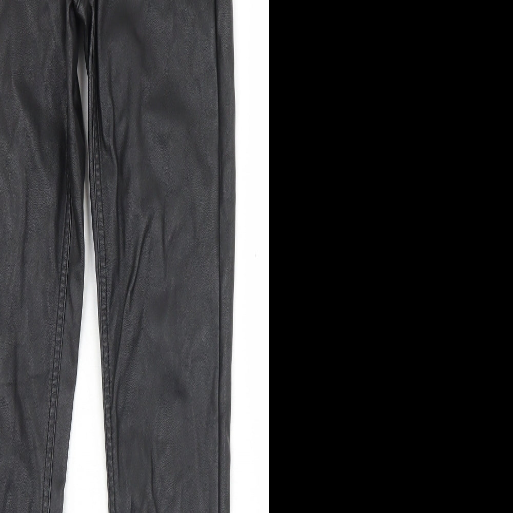 Womens UK Size 8 Divided Regular Fit  Black Trousers