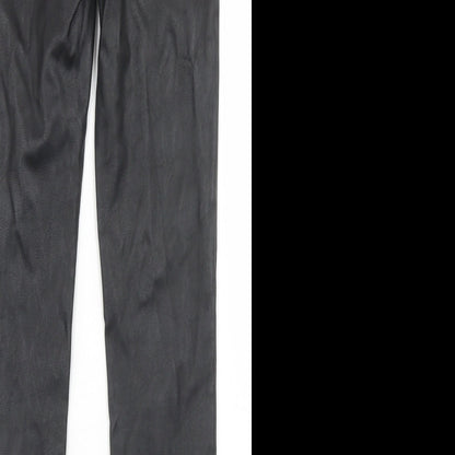 Womens UK Size 8 Divided Regular Fit  Black Trousers