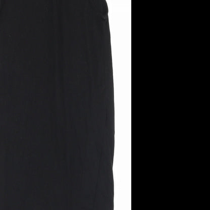 VERO MODA Womens Black  Polyester Tank Dress  Size S  Mock Neck Zip