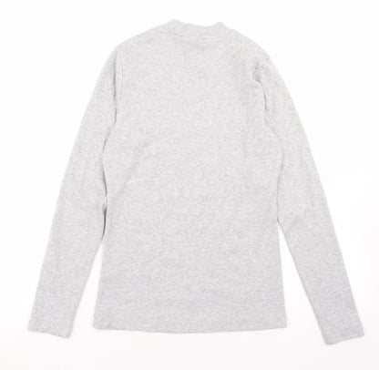 Womens UK Size 10 Savida Grey Basic T-Shirt
