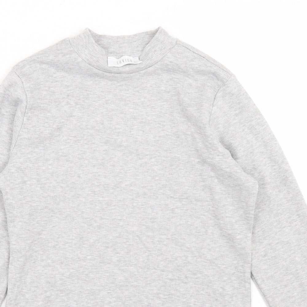Womens UK Size 10 Savida Grey Basic T-Shirt
