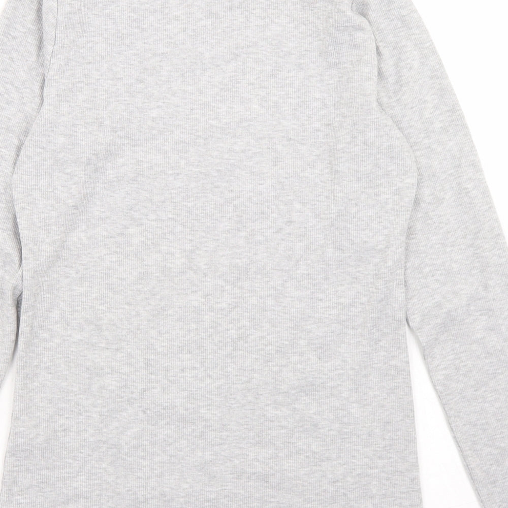 Womens UK Size 10 Savida Grey Basic T-Shirt
