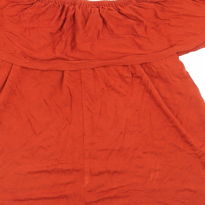 Womens UK Size 8 Atmosphere Brown Basic Blouse